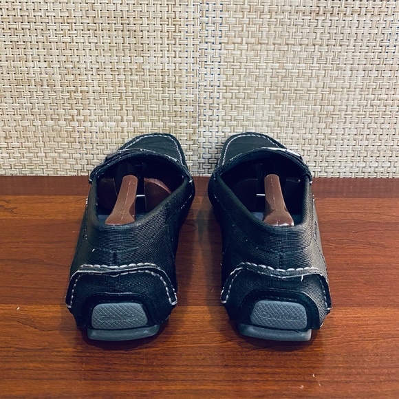 🌟HP🌟GUC Calvin Klein Morrie Black Textured Leather Driving Moccasins Loafers… - Picture 8 of 9